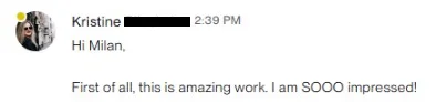 Client message