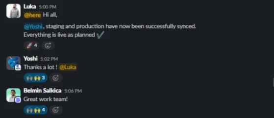 Client message